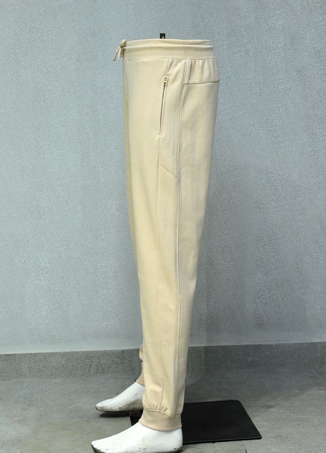 Mens Pret Plain Cotton Trouser D-01 Beige