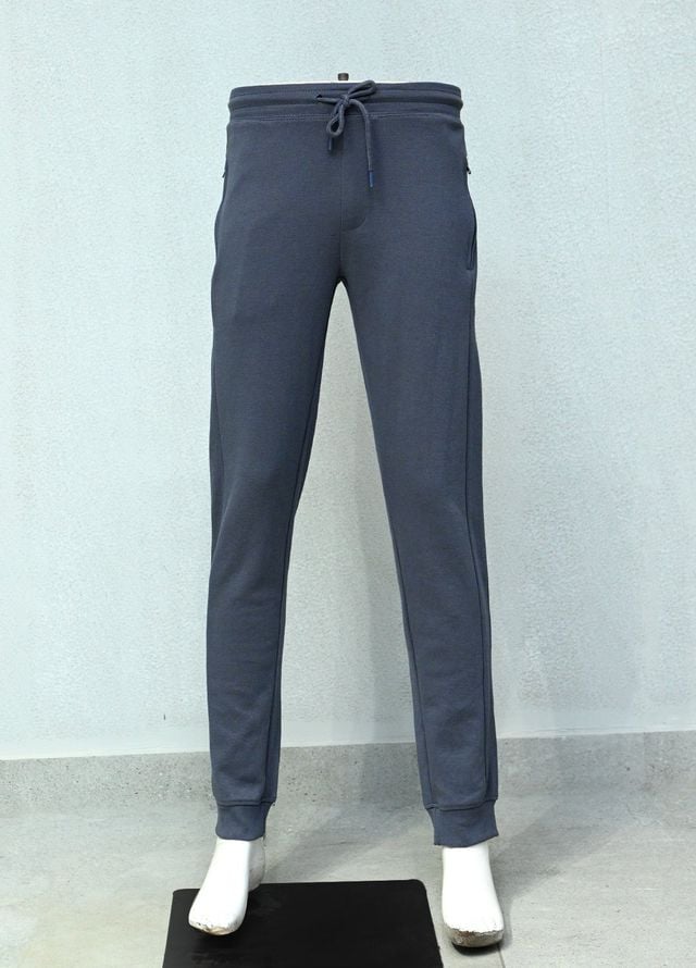 Mens Pret Plain Cotton Trouser D-01 Steel Grey