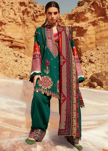 Mirage By Elan Embroidered Slub Khaddar Suits Unstitched 3 Piece EL22M EW21-06 THALIA - Winter Collection