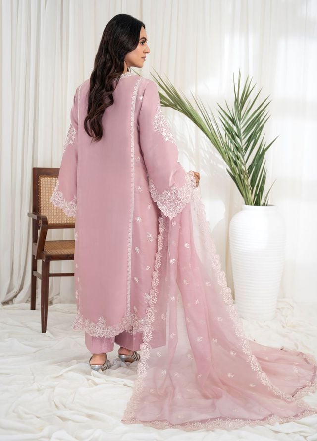 Miras Pret Embroidered Sheesha silk 3 Piece Suit Elle