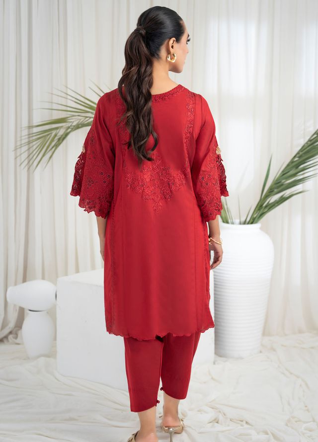 Miras Pret Embroidered Silk 3 Piece Suit Sisal