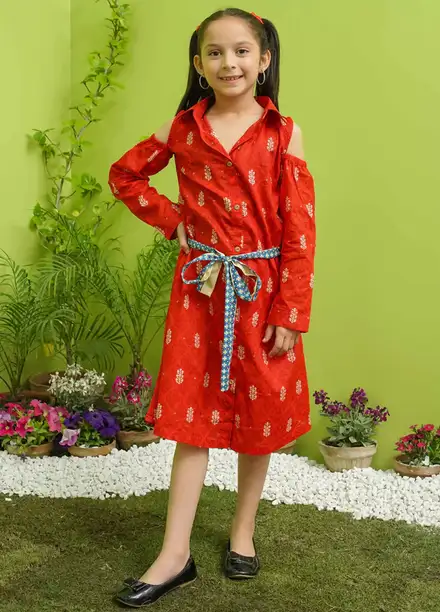 Modest Pret Casual Lawn 2 Piece Suit for Girls Rosy