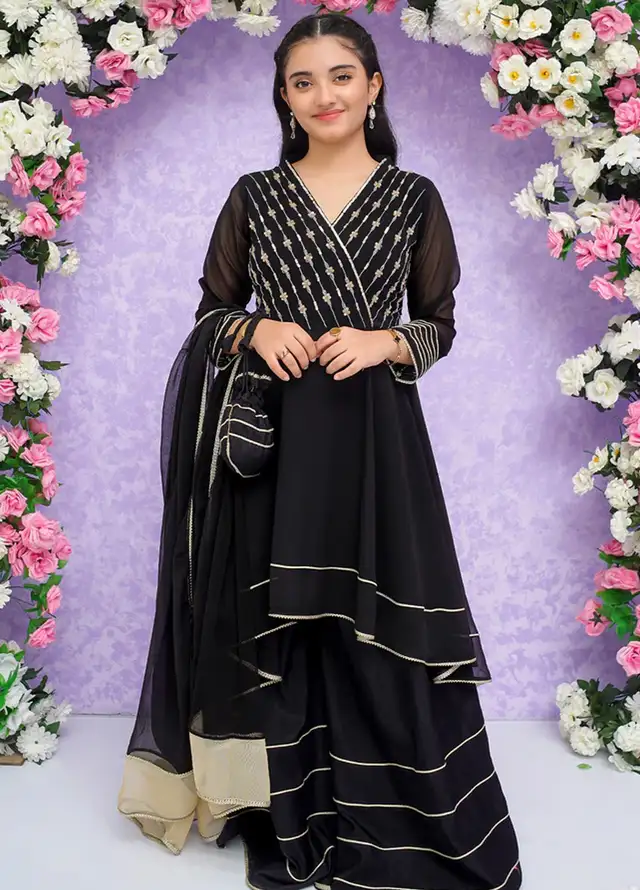 Modest Pret Embroidered Chiffon 3 Piece Suit Ayeza