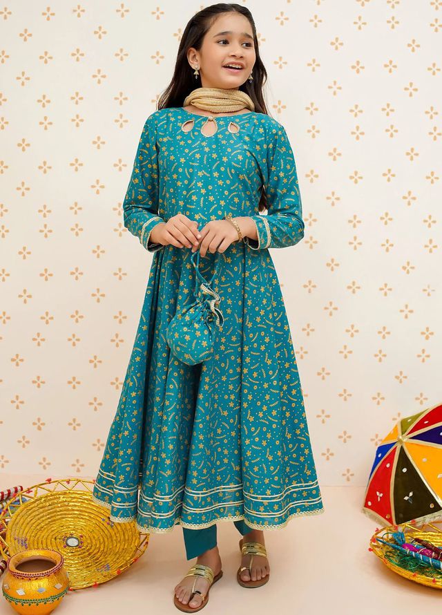 Modest Pret Embroidered cotton 3 Piece Suit Rang e Falak