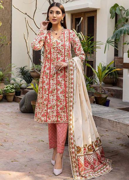 Monsoon Bahar By Al Zohaib Printed Lawn Suits Unstitched 3 Piece AZ22MB 5C - Spring / Summer Collection