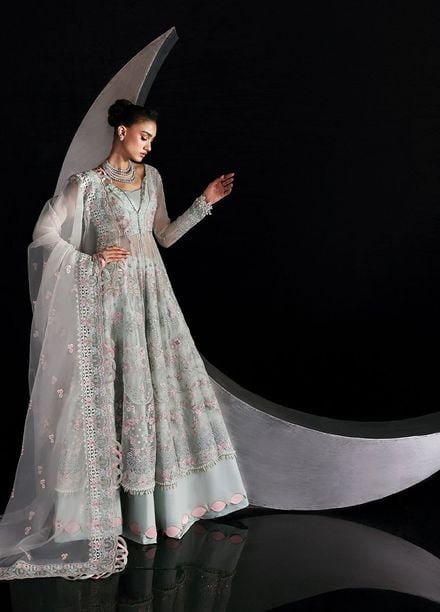 Moonlit Muse by Zarposh Embroidered Chiffon Suits Unstitched 3 Piece ZP25ML D-08 Verae - Formals Collection