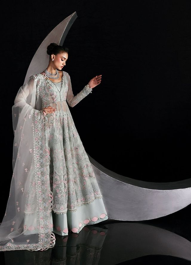 Moonlit Muse by Zarposh Embroidered Chiffon Suits Unstitched 3 Piece ZP25ML D-08 Verae - Formals Collection
