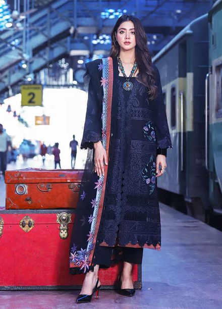 Musafir By Surmai Embroidered Lawn Suits Unstitched 3 Piece SUR23M VICTORIA - Premium Collection