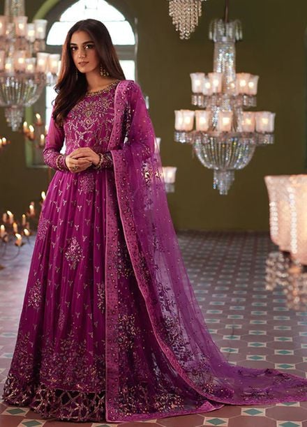 Mushq Embroidered Chiffon Suits Unstitched 3 Piece MQ25MR BOM-16 Shehrzad - Formals Collection