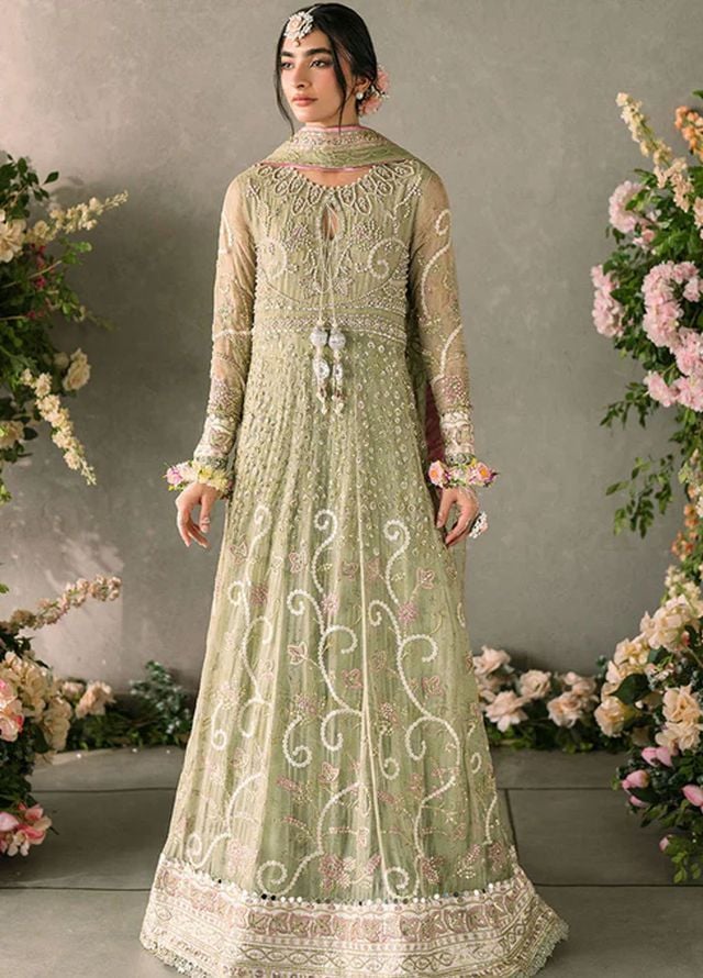 Mushq Embroidered Chiffon Suits Unstitched 3 Piece MQ25MR MCH-10 Namar - Formals Collection