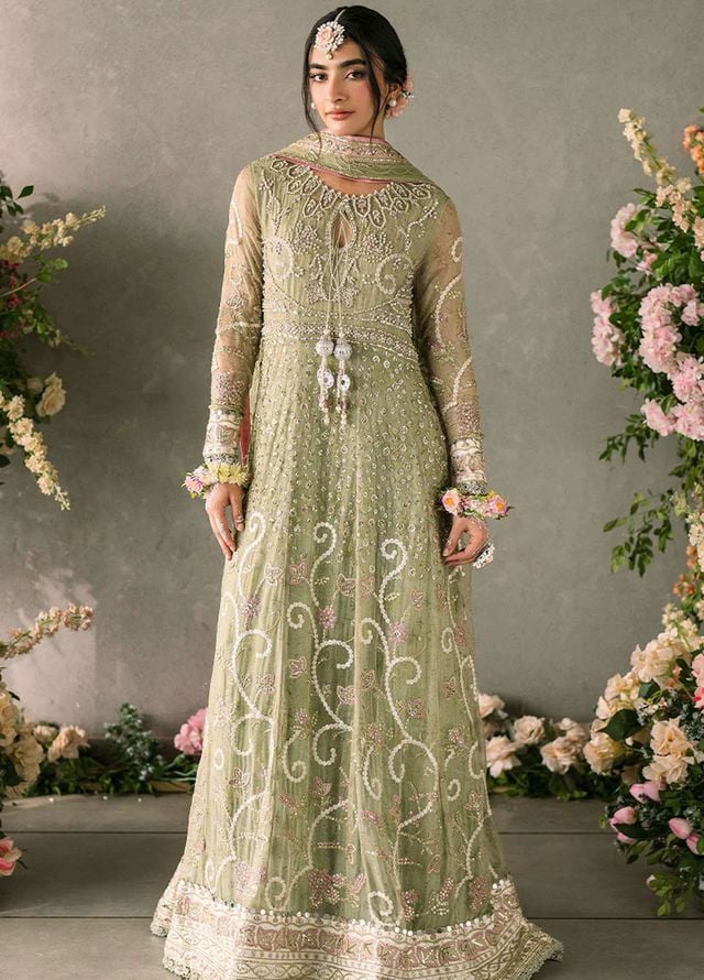 Mushq Embroidered Chiffon Suits Unstitched 3 Piece MQ25MR MCH-10 Namar - Formals Collection