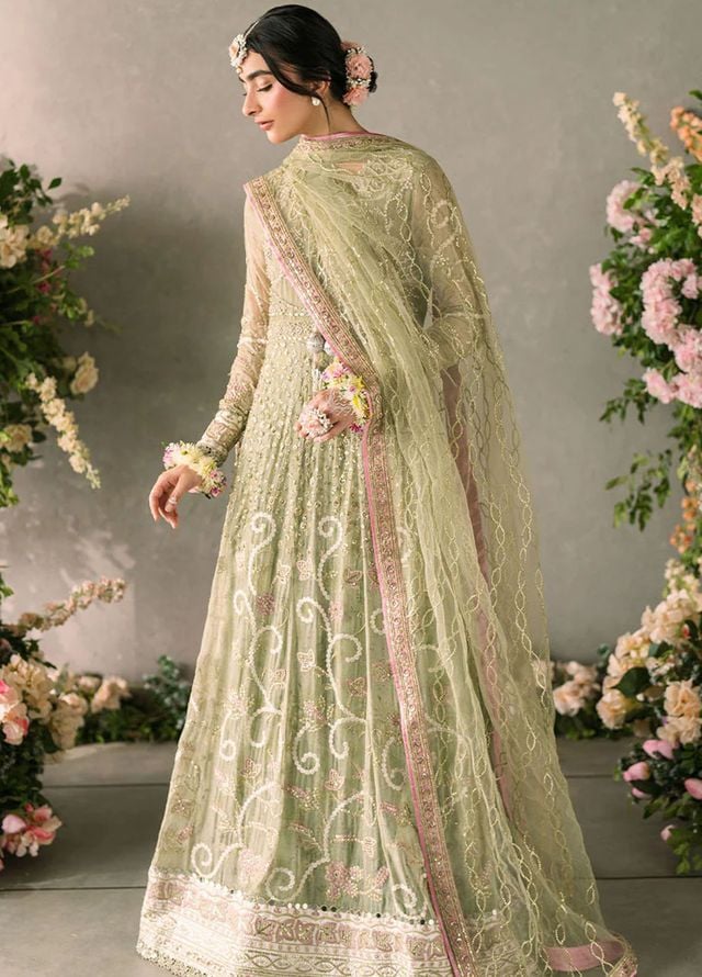 Mushq Embroidered Chiffon Suits Unstitched 3 Piece MQ25MR MCH-10 Namar - Formals Collection