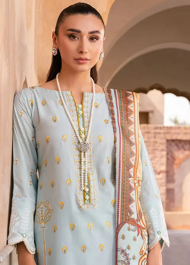 Naayas Embroidered Lawn Suit Unstitched 3 Piece NS24E Daisy - Summer Collection