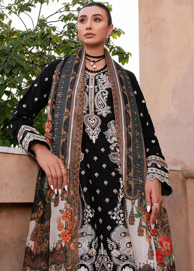 Naayas Embroidered Lawn Suit Unstitched 3 Piece NS24E Gloria - Summer Collection