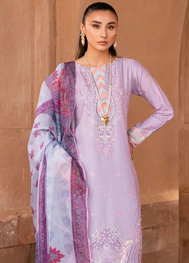Naayas Embroidered Lawn Suit Unstitched 3 Piece NS24E Lilly - Summer Collection