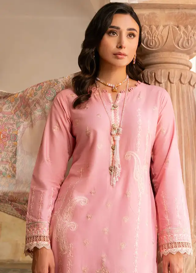 Naayas Embroidered Lawn Suit Unstitched 3 Piece NS24E Misty - Summer Collection