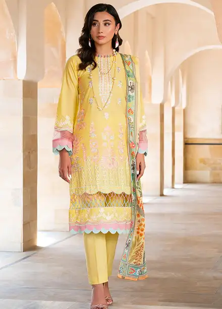 Naayas Embroidered Lawn Suit Unstitched 3 Piece NS24E Vaneessa - Summer Collection