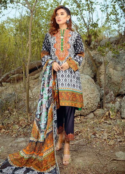 Nawazish By Adan's Libas Printed Lawn Unstitched 3 Piece Suit AL21N 02 - Summer Collection