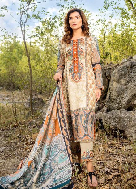 Nawazish By Adan's Libas Printed Lawn Unstitched 3 Piece Suit AL21N 05 - Summer Collection
