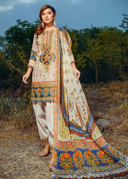 Nawazish By Adan's Libas Printed Lawn Unstitched 3 Piece Suit AL21N 10 - Summer Collection