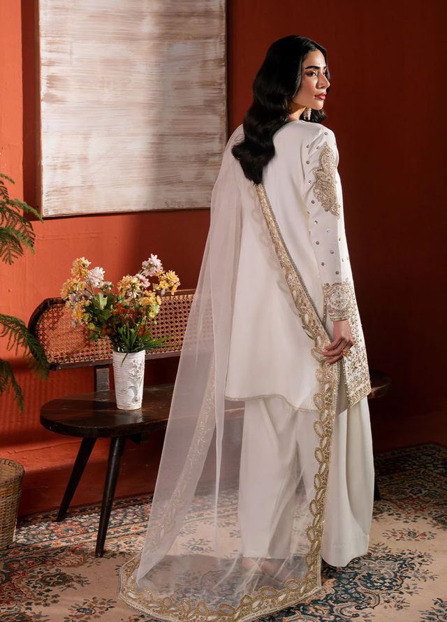 Neeshay Pret Embroidered Raw Silk 3 Piece Suit RS-02