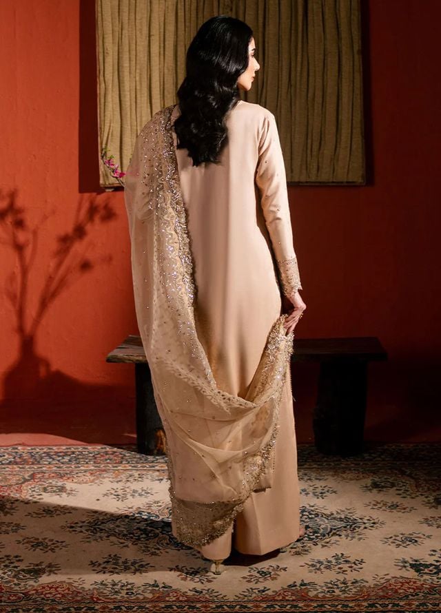 Neeshay Pret Embroidered Raw Silk 3 Piece Suit RS-05