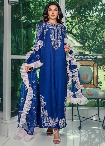 Malook By Shazia Ovais Pret Embroidered Raw Silk 3 Piece Suit MLK23NJ Nehal