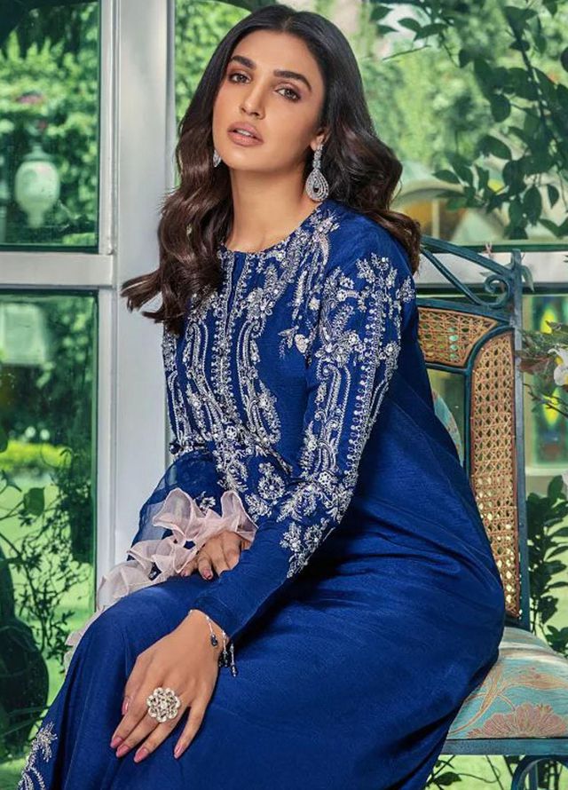 Malook By Shazia Ovais Pret Embroidered Raw Silk 3 Piece Suit MLK23NJ Nehal