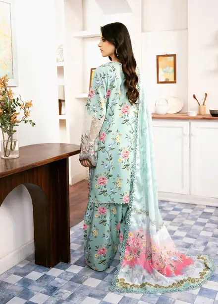 Noura By Bin Ilyas Printed Viscose Suit Unstitched 3 Piece BI24NV 71 A - Winter Collection