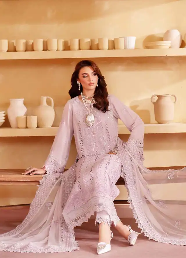 Nureh Embroidered Karandi Suits Unstitched 3 Piece NU25EK NE 133 - Winter Collection