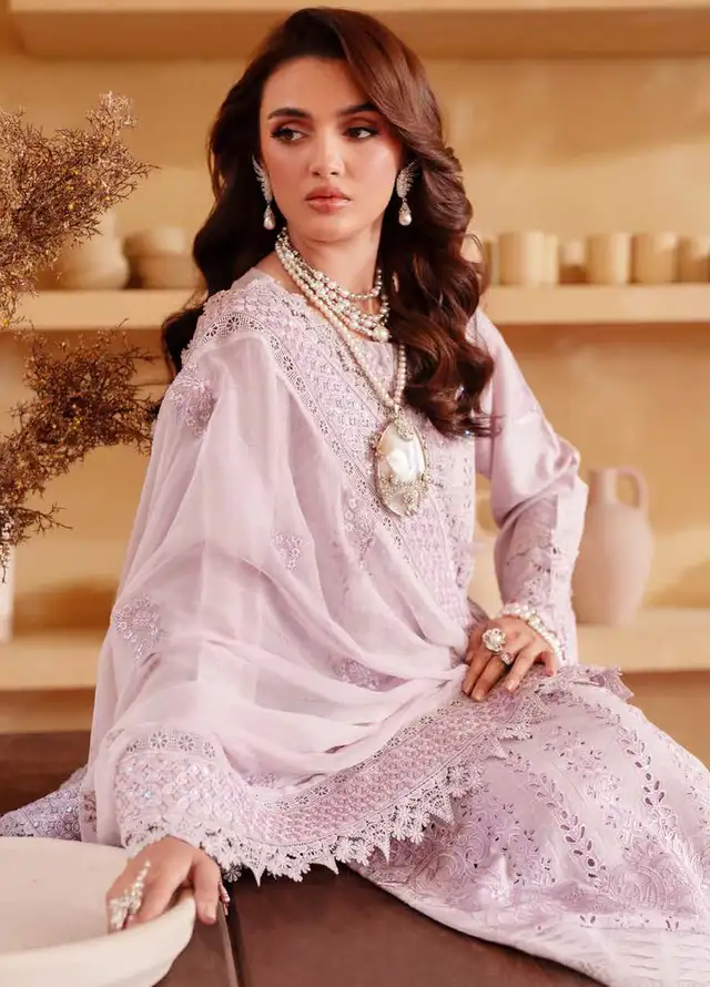 Nureh Embroidered Karandi Suits Unstitched 3 Piece NU25EK NE 133 - Winter Collection