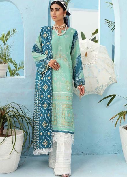 Nureh Printed Lawn Suits Unstitched 3 Piece NU21S SP-04 Wild Bloom - Summer Collection