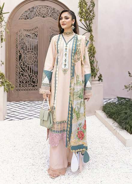 Nuriyaa Printed Lawn Suits Unstitched 3 Piece NR22KS D9 - Summer Collection