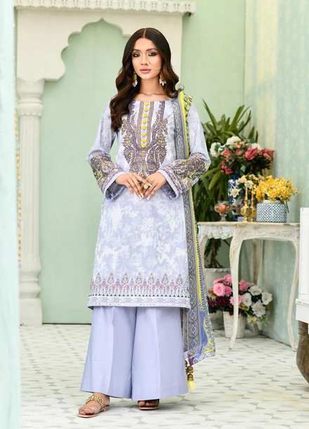 Nuriyaa Embroidered Lawn Suits Unstitched 3 Piece NR22MH TARA - Eid Collection