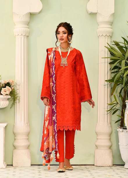 Nuriyaa Embroidered Lawn Suits Unstitched 3 Piece NR22MH SAHAR - Eid Collection