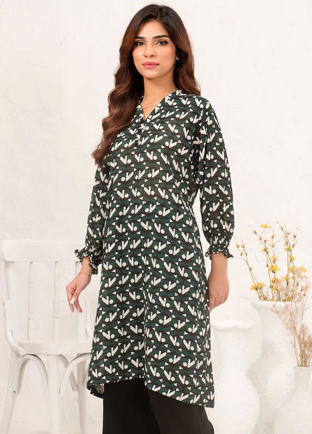 Ochre Pret Printed Georgette 2 Piece SOWC-03