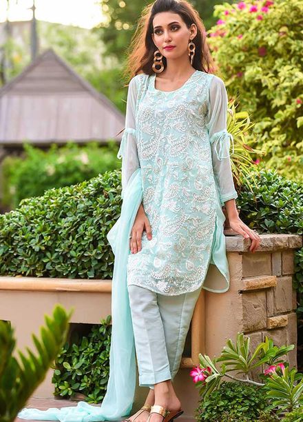 Ochre Pret  Chiffon 3 Piece OFW 250 (M) Mint