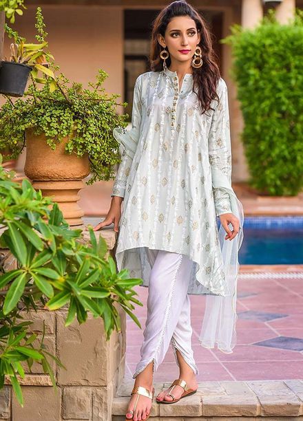 Ochre Pret  Cotton Silk 3 Piece OFW 277 (M) Steel Grey