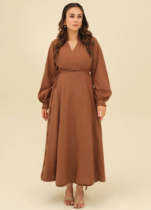 Old Money by Apricocia Pret Solid Linen 1 Piece Suit Chestnut Charm