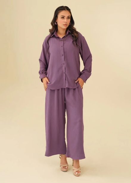 Old Money by Apricocia Pret Textured Crepe 2 Piece Suit Celestial Charm