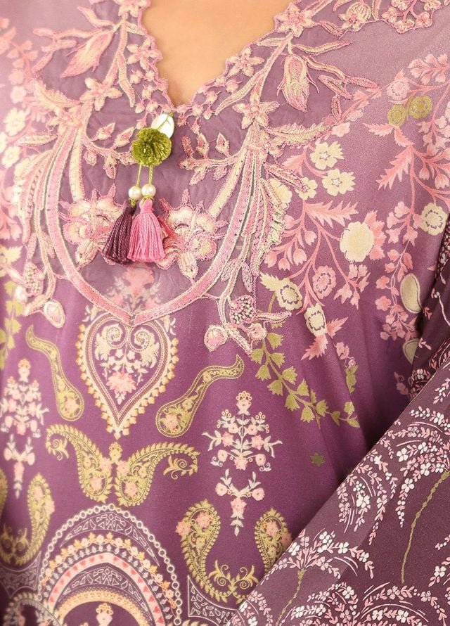 Pareesa by Roheenaz Printed Cambric Suits Unstitched 3 Piece RN25P RNZ-04 B Mahveena - Summer Collection