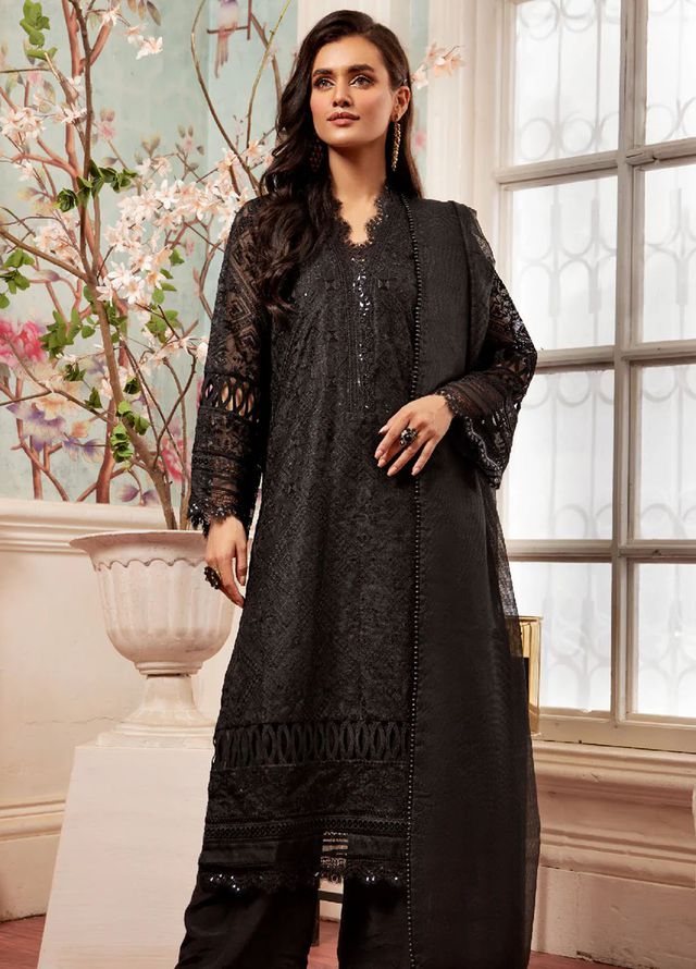 Pashmire Pret Embroidered Net 3 Piece Suit Zarnab