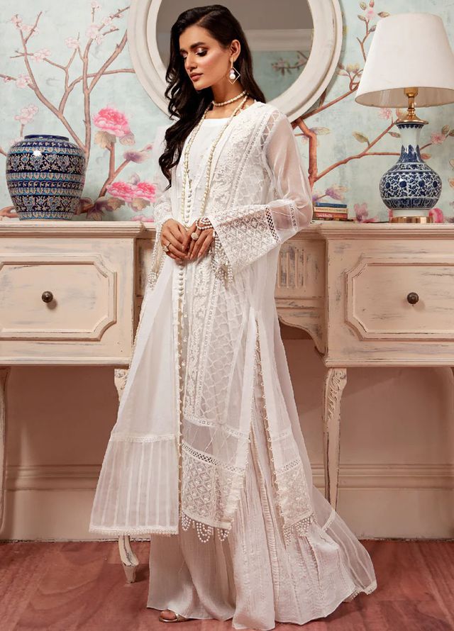 Pashmire Pret Embroidered Organza 3 Piece Suit Sawera
