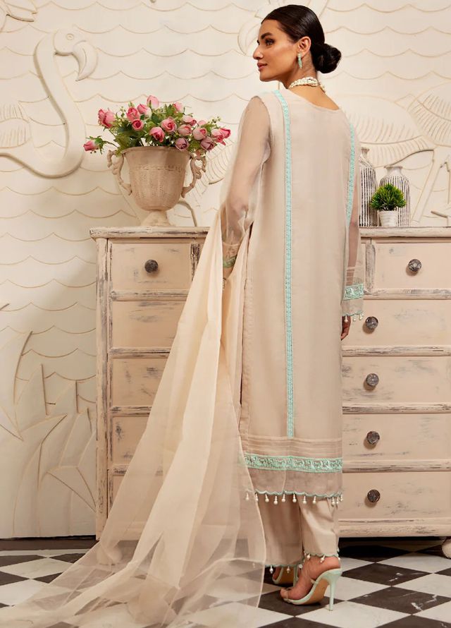 Pashmire Pret Embroidered Organza 3 Piece Suit Zarah