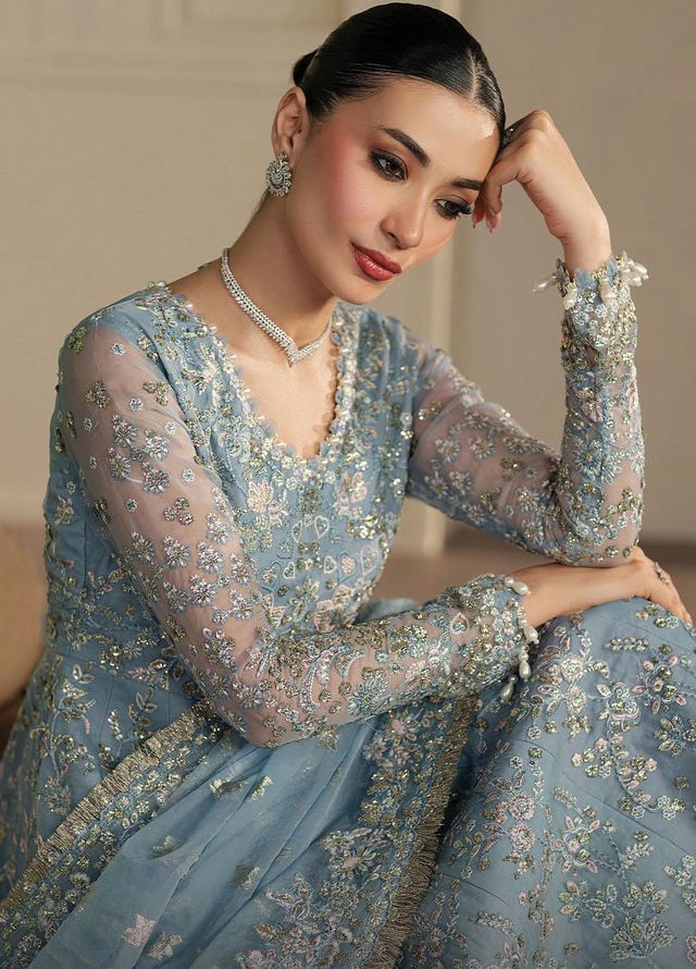 Pehli Nazar by Ayzel Embroidered Suits Unstitched 3 Piece AAFPZ25 D-05 Fursat - Formals Collection