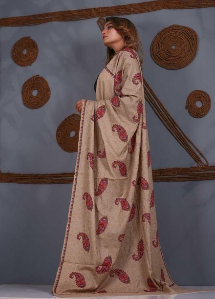 Sanaulla Exclusive Range Embroidered Pashmina  Shawl SU21PS 323866 - Pashmina Shawls