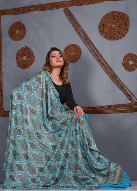 Sanaulla Exclusive Range Embroidered Pashmina  Shawl SU21PS 323886 - Pashmina Shawls