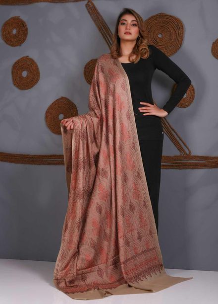 Sanaulla Exclusive Range Embroidered Pashmina  Shawl SU21PS 323889 - Pashmina Shawls