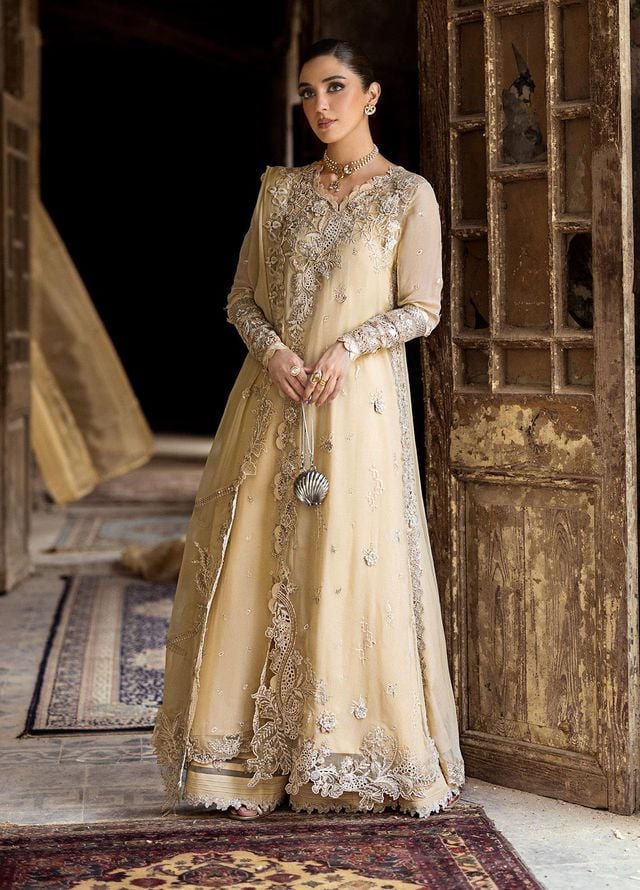 Qalamkar Embroidered Chiffon Suits Unstitched 3 Piece QLM25QC WC-07 Heela - Formals Collection