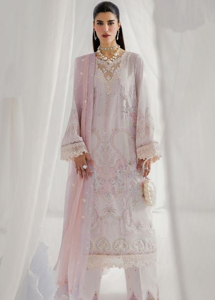 Qalamkar Embroidered Silk Suits Unstitched 3 Piece QLM25LS D-04 Marlene - Festive Collection